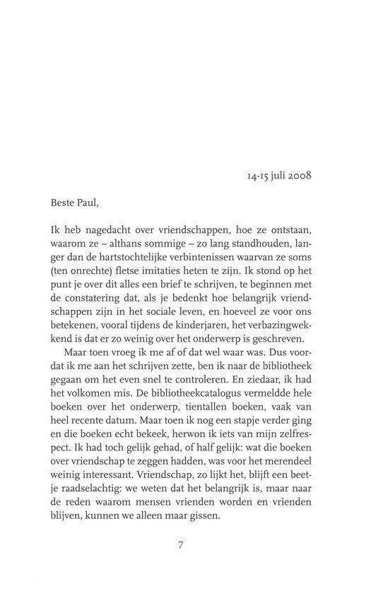 Een manier van vriendschap