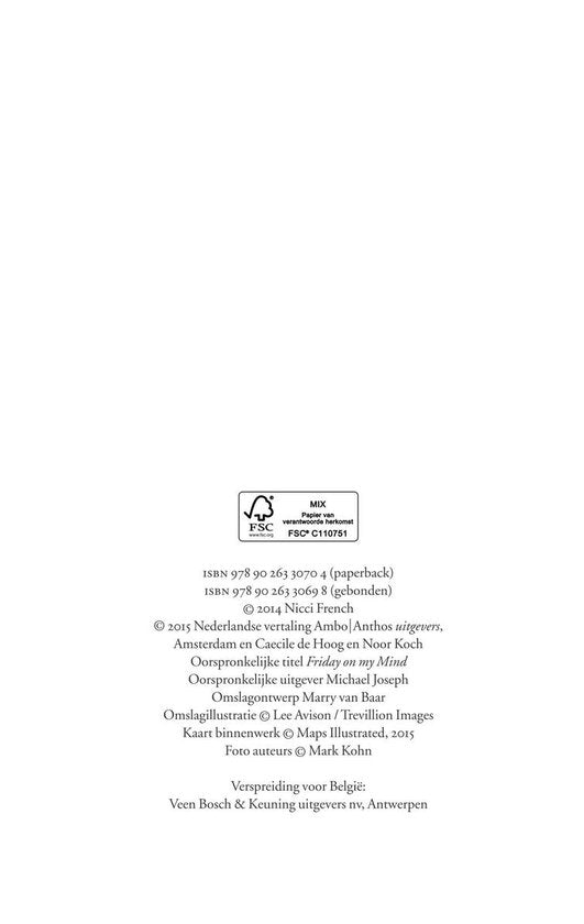 Frieda Klein 5 - Denken aan vrijdag