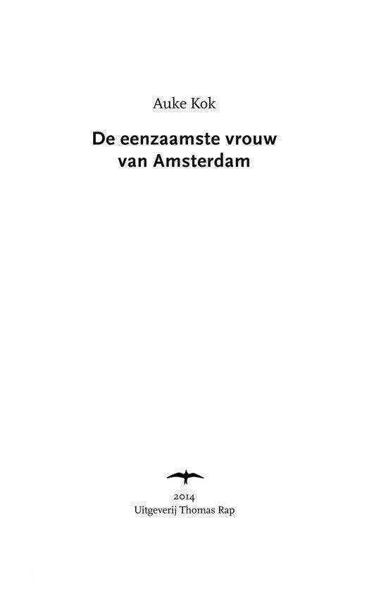 De eenzaamste vrouw van Amsterdam