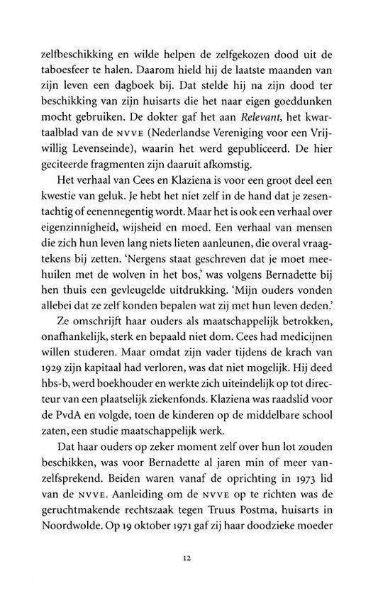 Mijn moeder wilde dood