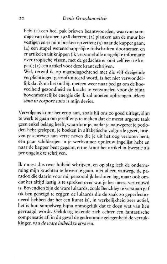 De Moeilijke Kunst Van Het Bijna-Nietsdoen