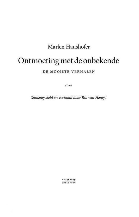 Ontmoeting met de onbekende