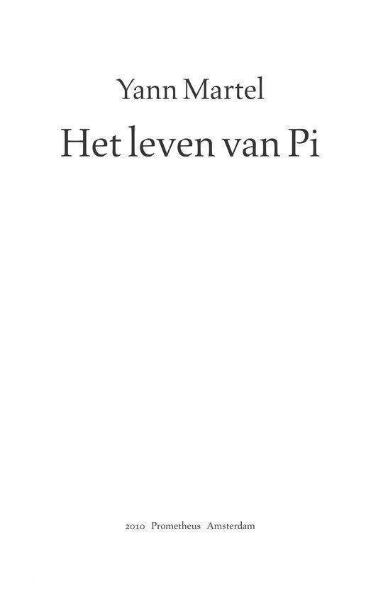 Het Leven Van Pi
