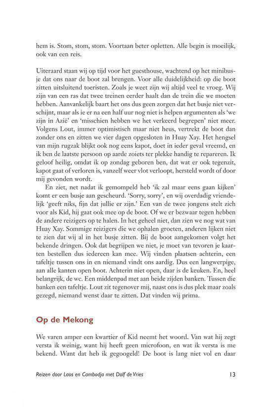 Reizen door Laos en Cambodja