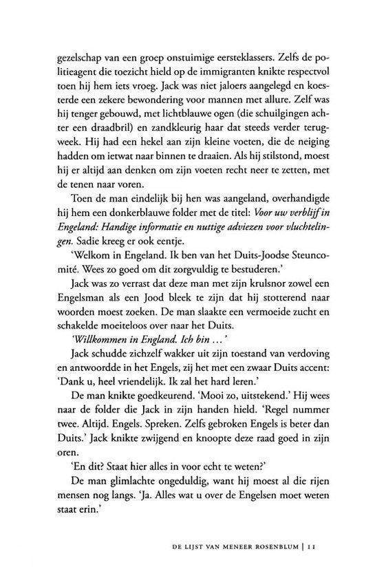 De lijst van meneer Rosenblum