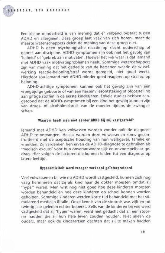 Aandacht. Een kopzorg?