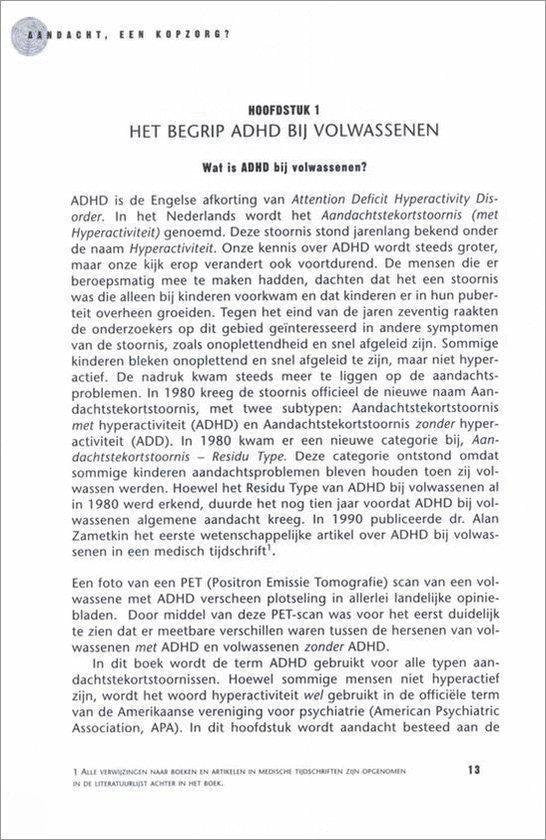 Aandacht. Een kopzorg?
