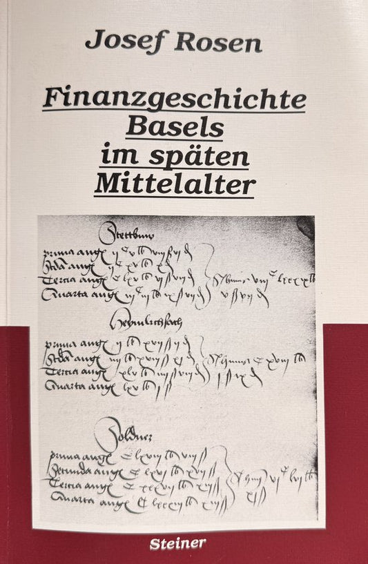 Finanzgeschichte Basels Im Spaten Mittelalter
