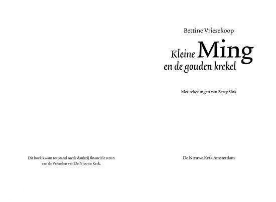 Kleine Ming en de gouden krekel