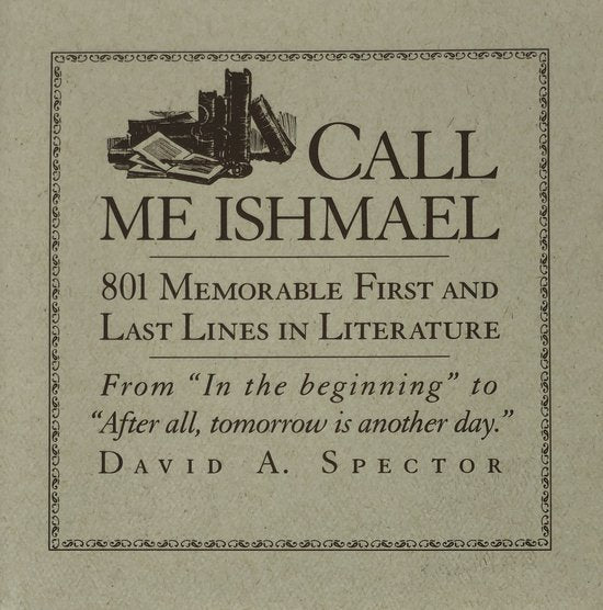 Call Me Ishmael