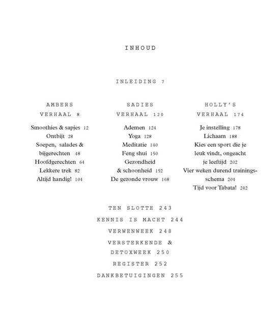 Happy body eet, ontspan, beweeg