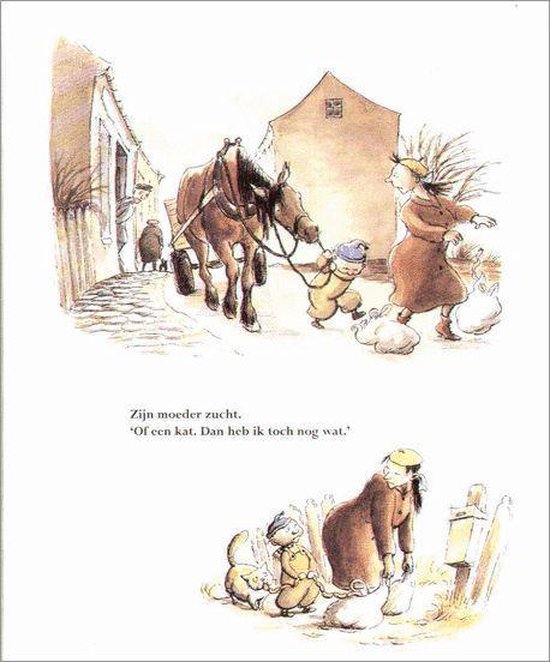De wilde baby krijgt een hond