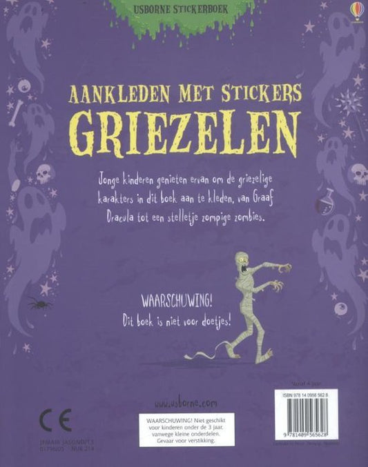 Aankleden met stickers - griezelen