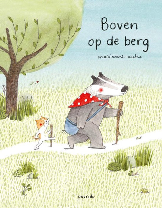 Boven op de berg