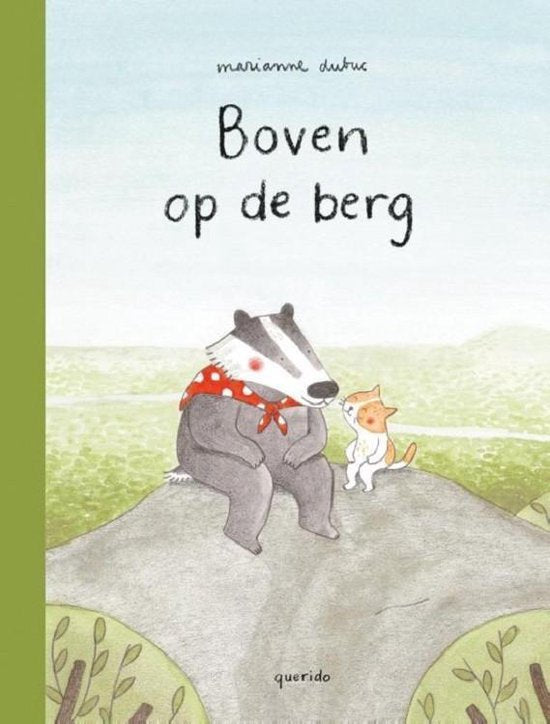 Boven op de berg
