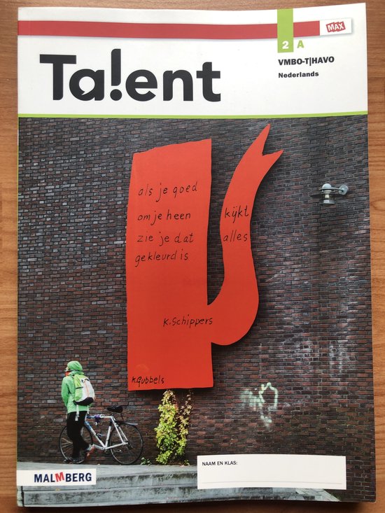 Talent VMBO/HAVO Nederlands 2 deel A Max