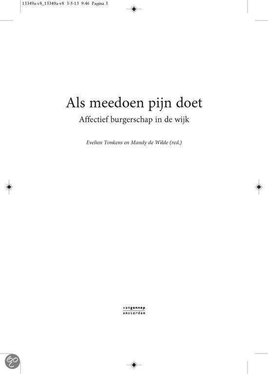 Als meedoen pijn doet