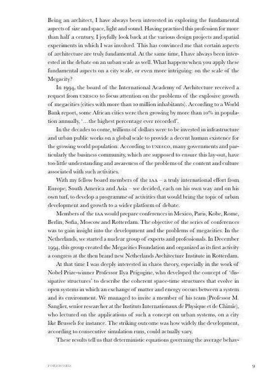 Megacities. Exploring a Sustainable Future