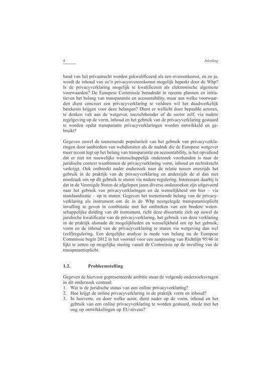 Recht doen aan Privacyverklaringen