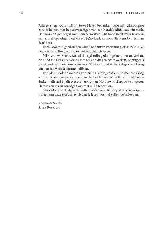 Uit je hoofd, in het leven