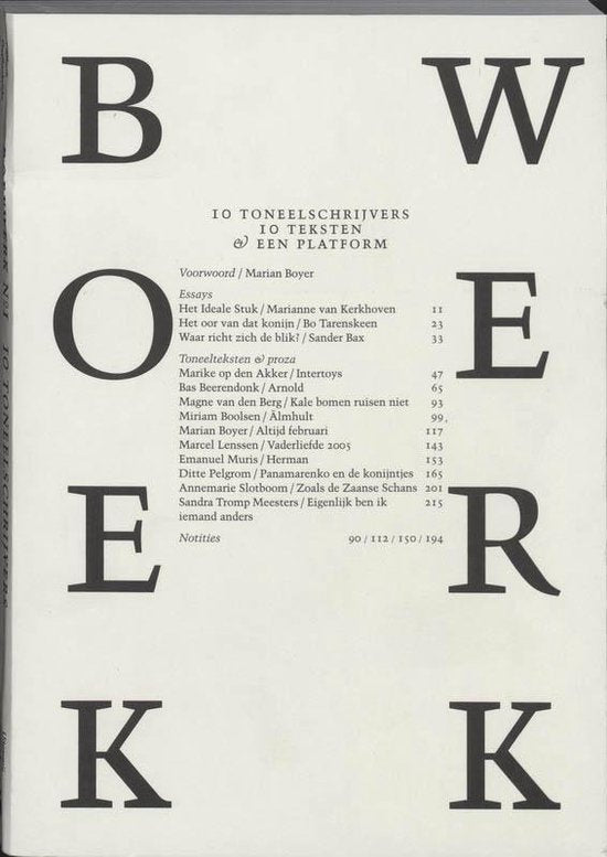 Boekwerk / 1