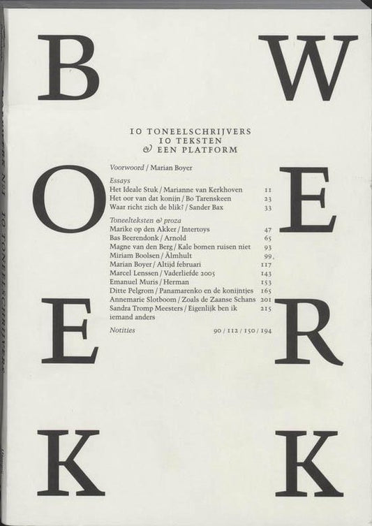 Boekwerk / 1