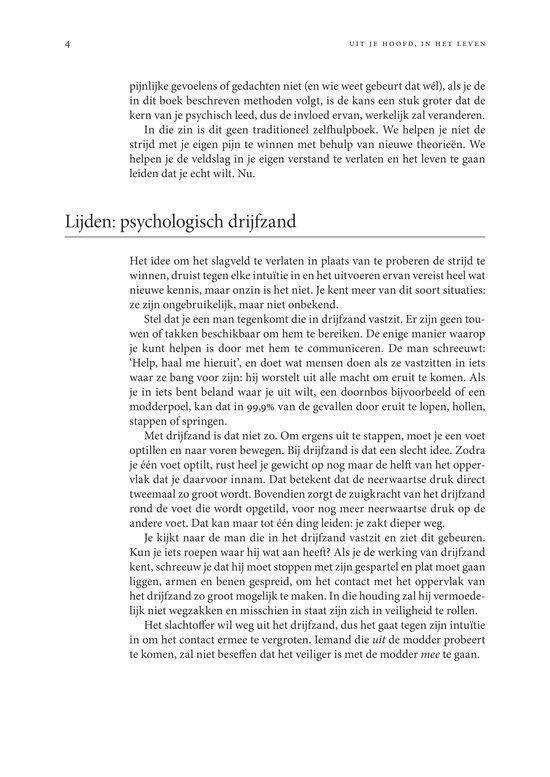 Uit je hoofd, in het leven