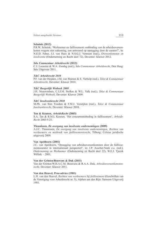 Recht en Praktijk - Insolventierecht 4 - Arbeidsovereenkomst en insolventierecht
