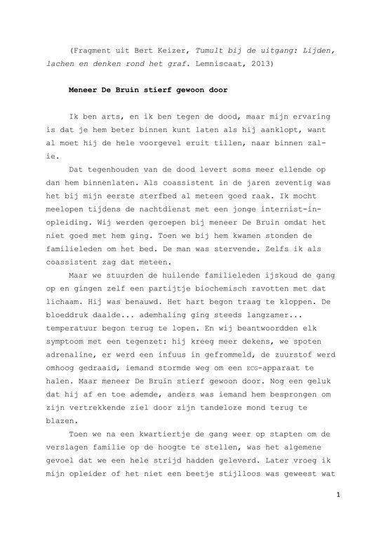 Tumult bij de uitgang