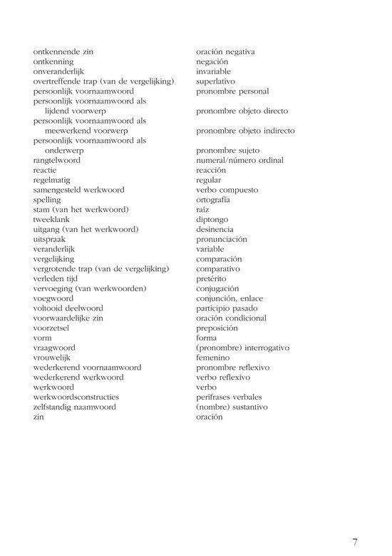 Grammatica in gebruik - Spaans