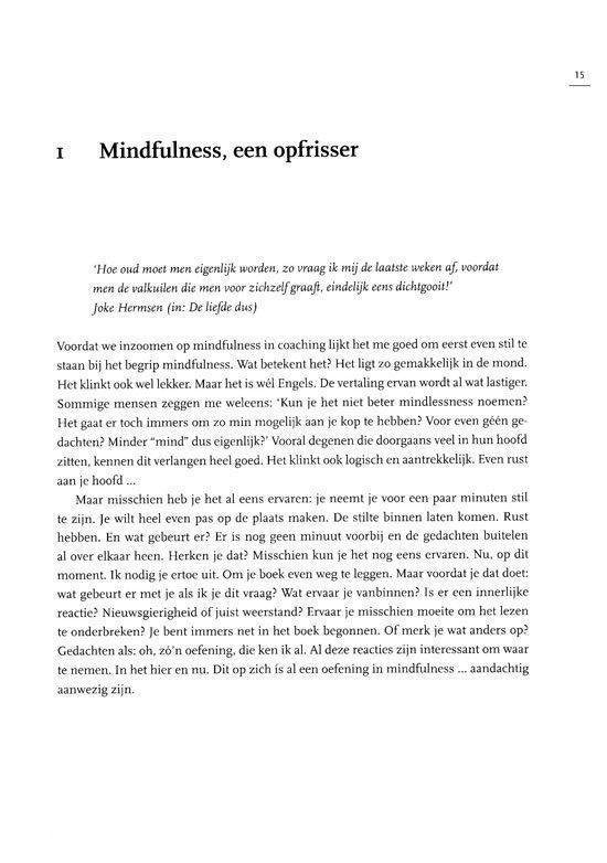 Mindfulness in coaching