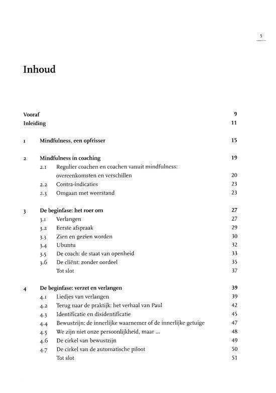 Mindfulness in coaching