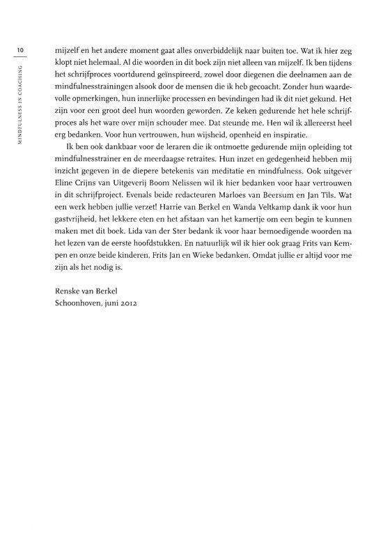 Mindfulness in coaching