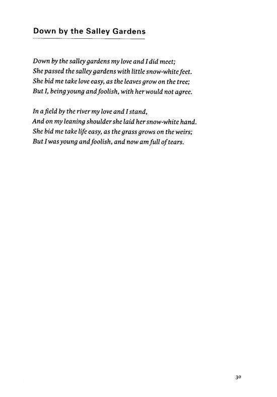 De mooiste van Yeats