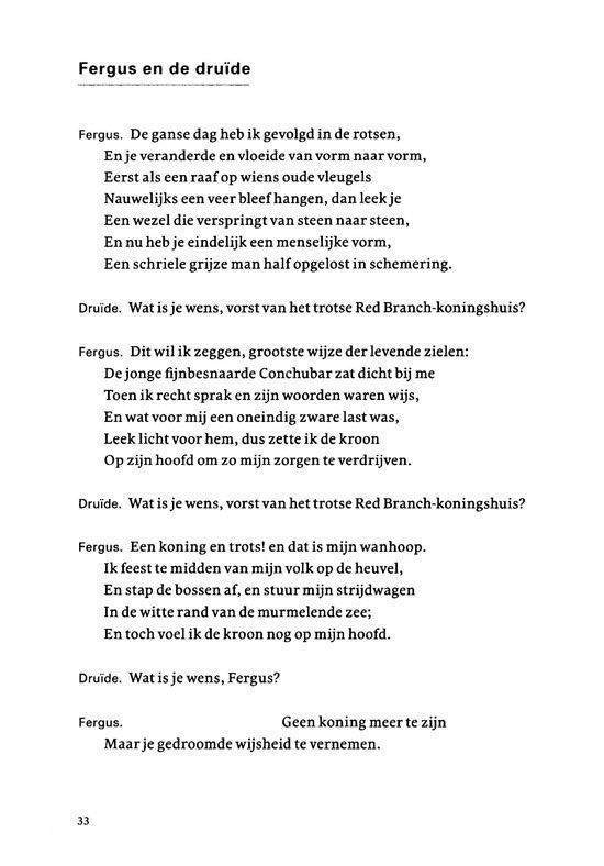 De mooiste van Yeats
