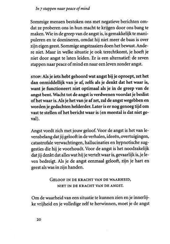 In 7 Stappen Naar Peace Of Mind