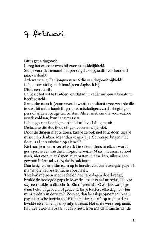 Dit is geen dagboek