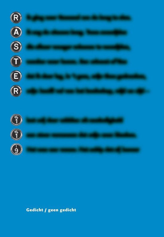 Gedicht. Geen Gedicht