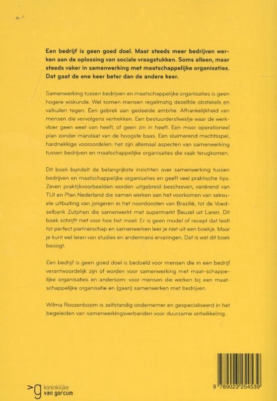 Een bedrijf is geen goed doel