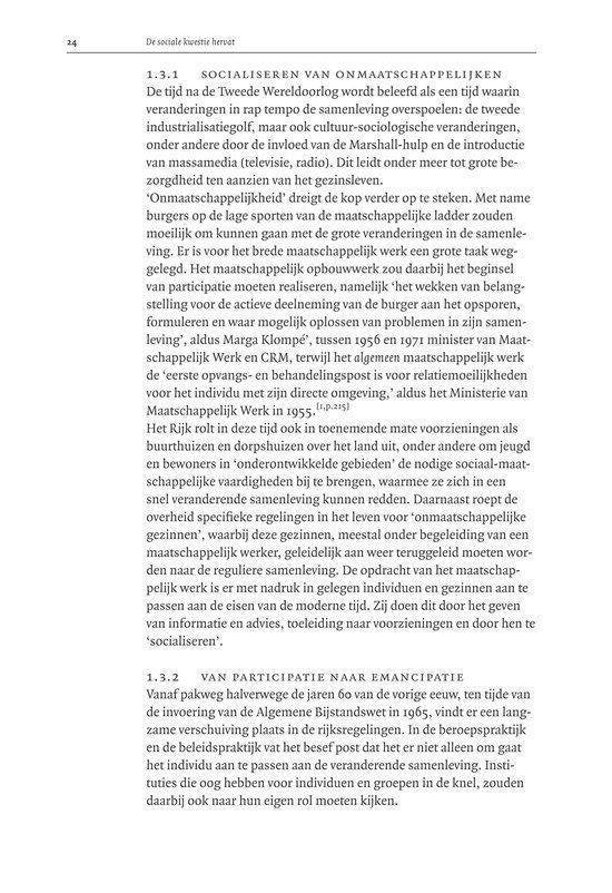 De sociale kwestie hervat