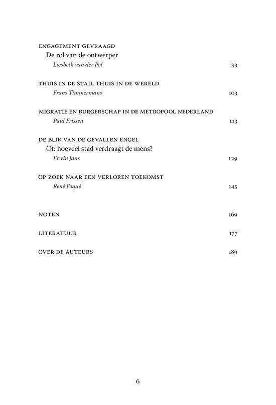 Integratie & De Metropool