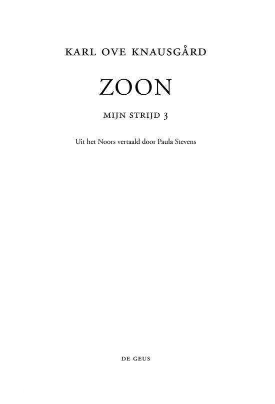 Mijn strijd 3 - Zoon