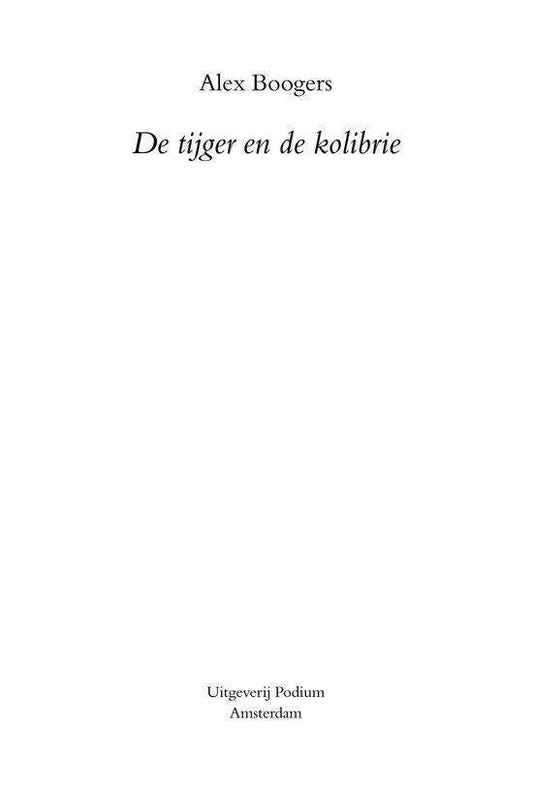 De tijger en de kolibrie