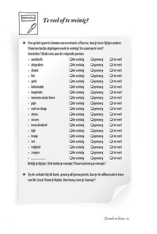 Genoeg reeks - De luxe van genoeg