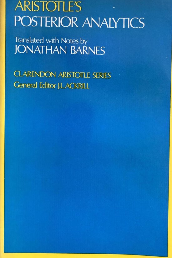 Aristotle's Posterior Analytics