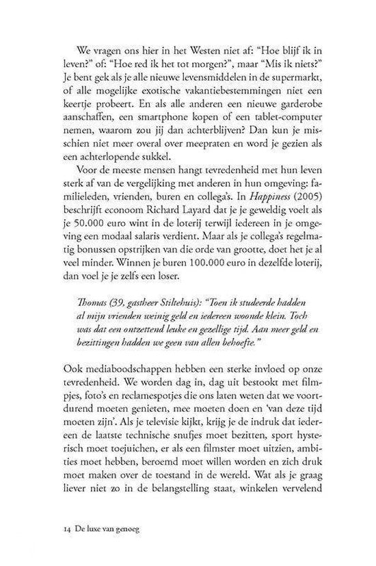 Genoeg reeks - De luxe van genoeg