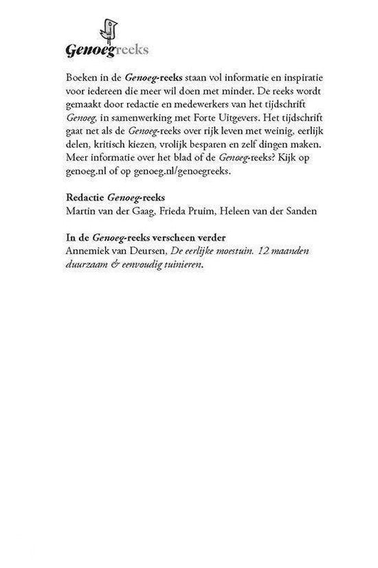 Genoeg reeks - De luxe van genoeg