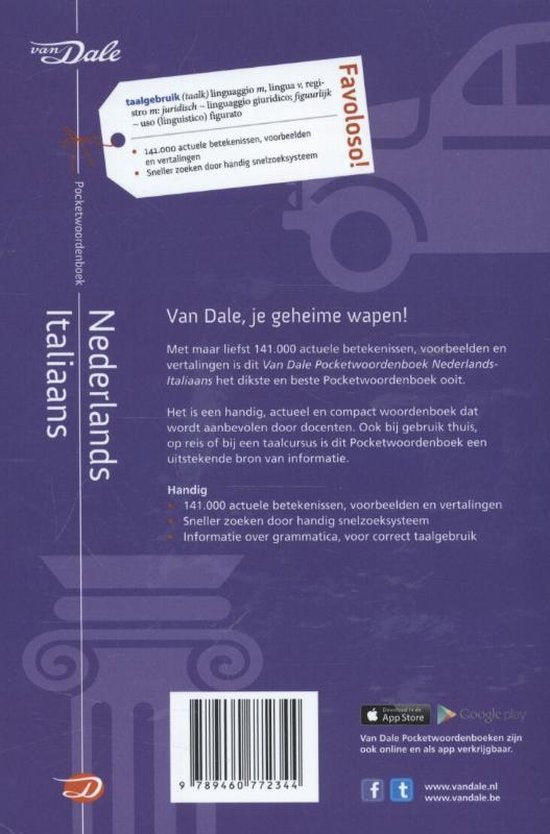 Van Dale pocketwoordenboek  -   Van Dale pocketwoordenboek Nederlands-Italiaans