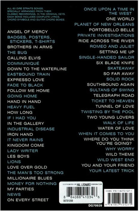 Dire Straits Complete Chord Songbook