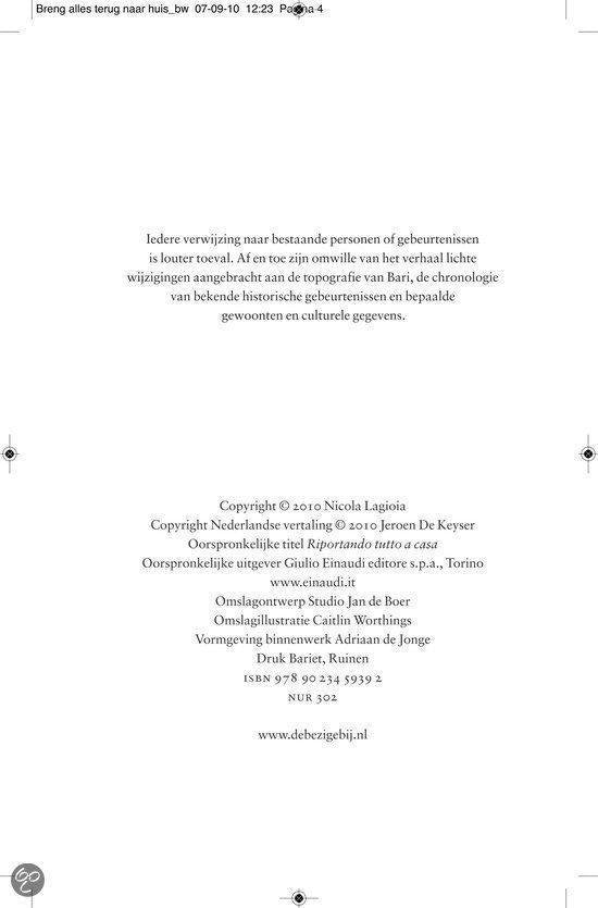 Breng Alles Terug Naar Huis